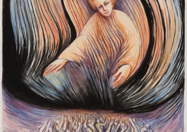 2. Pure and Chaste, Donald Pass, The Awakening. Watercolor, signed and dated: 2005. 57 x 46 in.